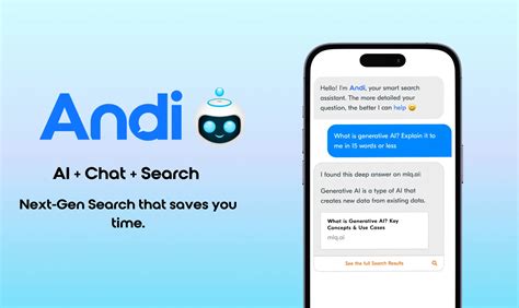 Andi is an AI-driven conversational search engine that provides answers to your queries instead of a list of links. With its easy-to-use chatbot interface, Andi gives you the best response based on the latest real-time data, helping you to stay safe and productive online. It's free and ad-free, and you can use it anonymously. Combining language models and …